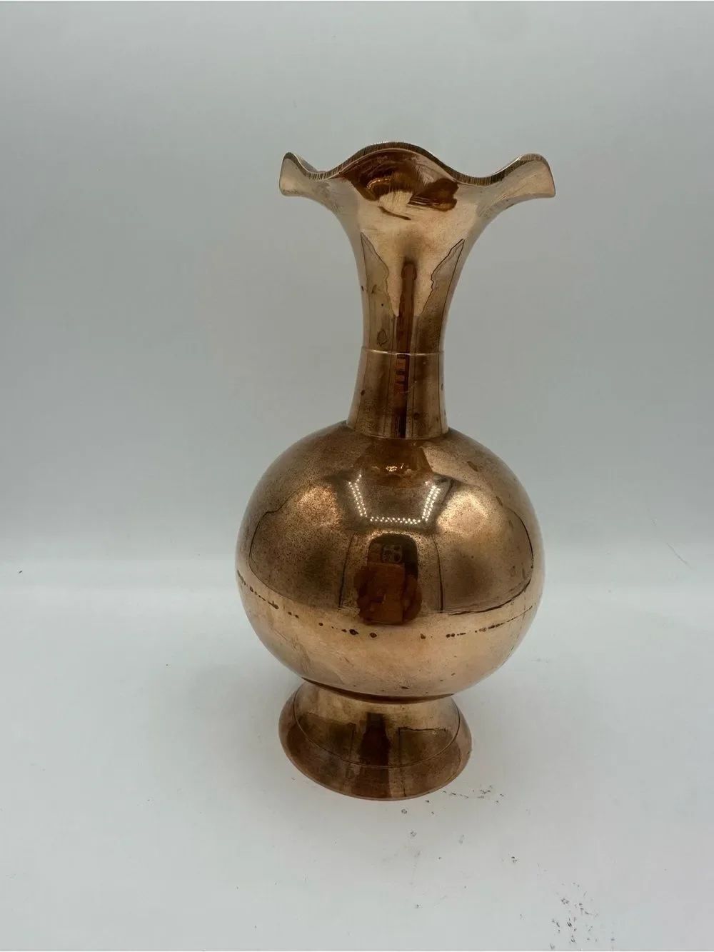 Solid brass from India 6” vase